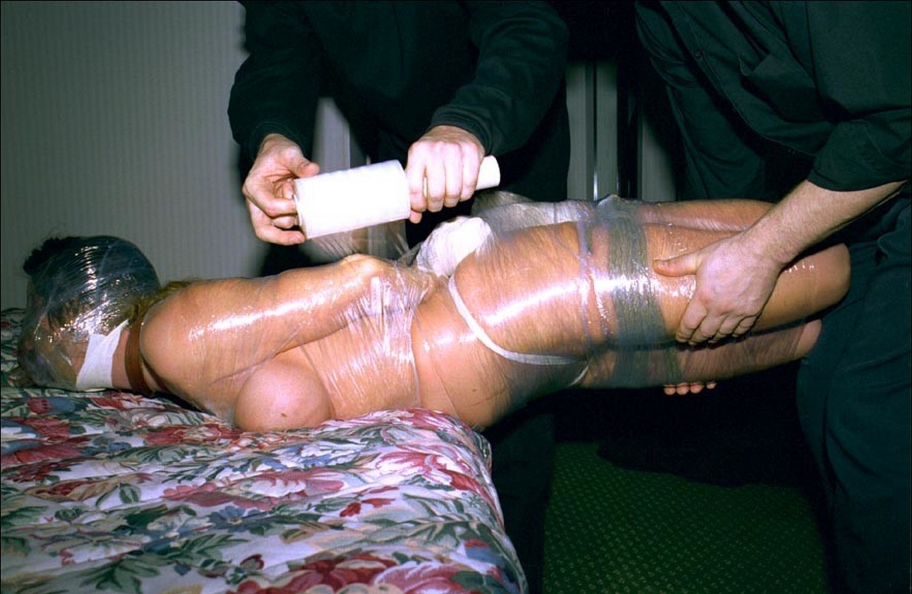 Femdom mummification bondage