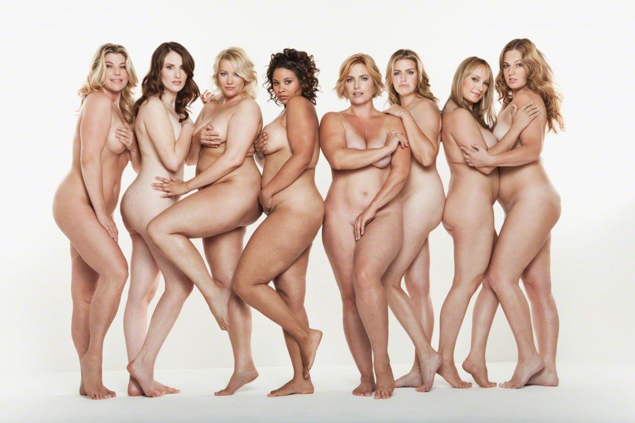 Large groups of naked women