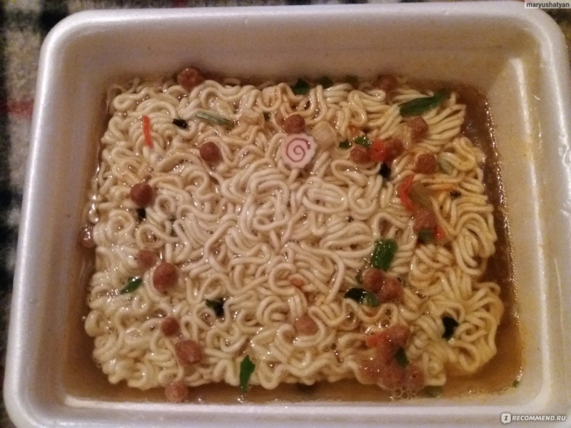 Доширак с пельменями