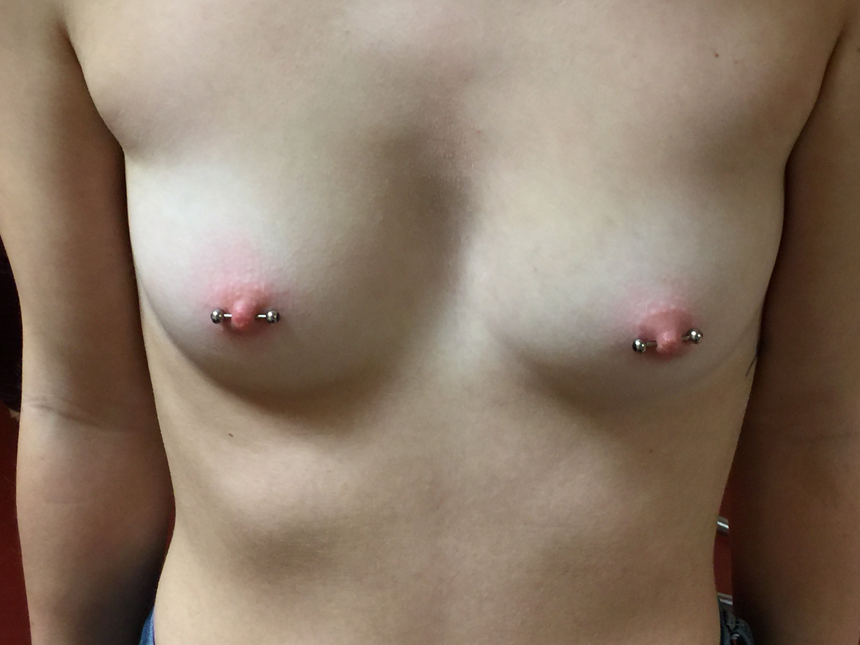 Pierced Nipple Flash