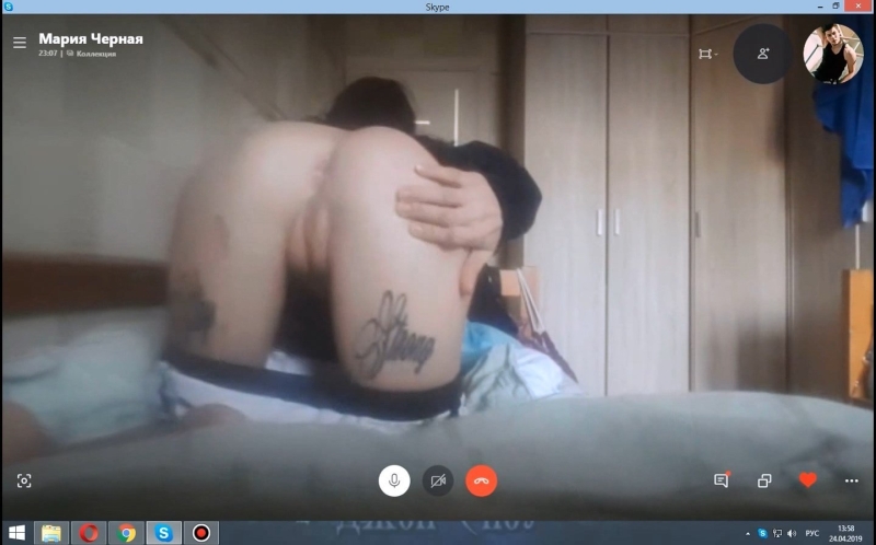 Развод по скайпу девушки на анал